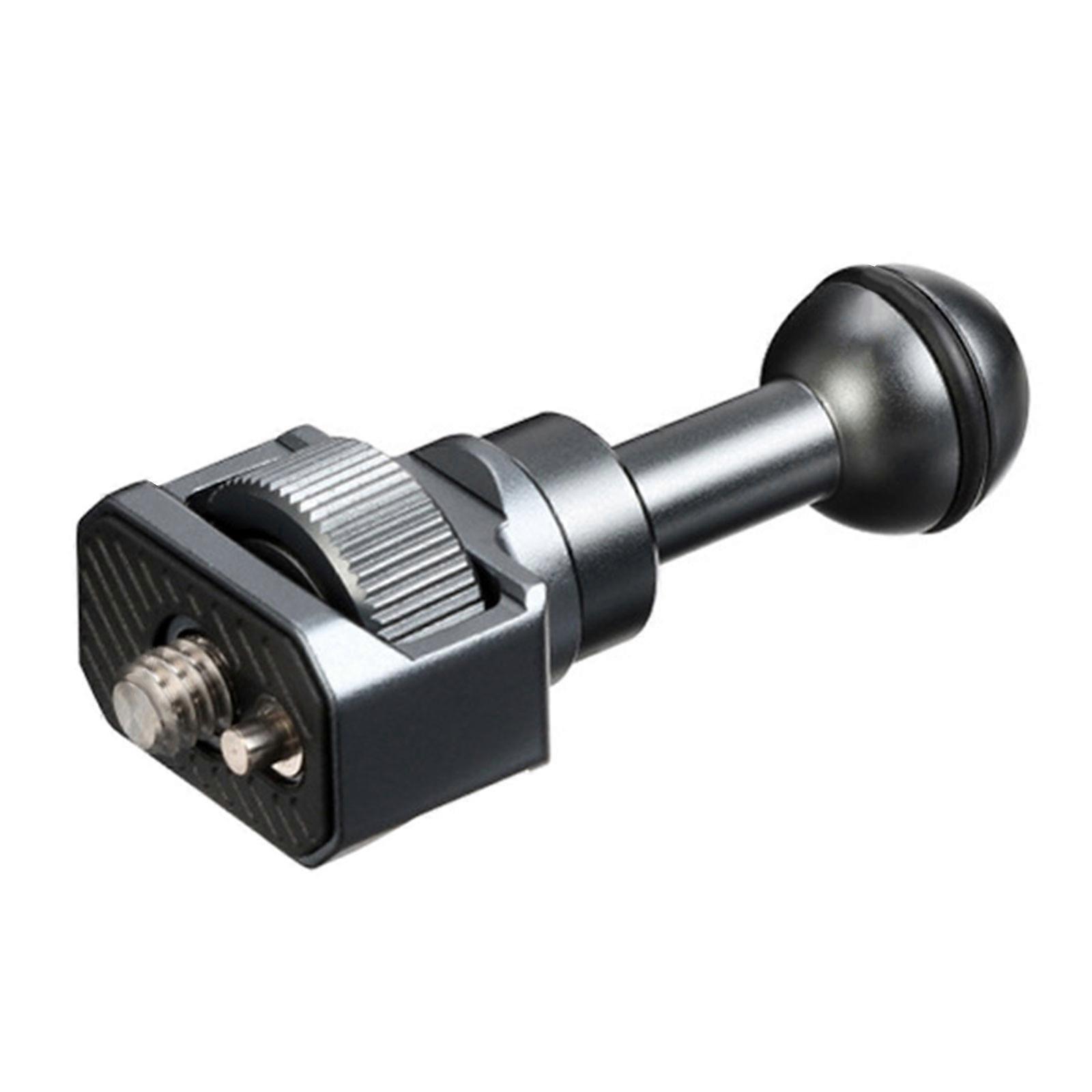 Dayanıklılık Metal 1/4 Vida Desteği Ballhead Dönüştürücü, Esnek Görüş Açısı gri ile Araba Ortamında Mobil Cihaz için
