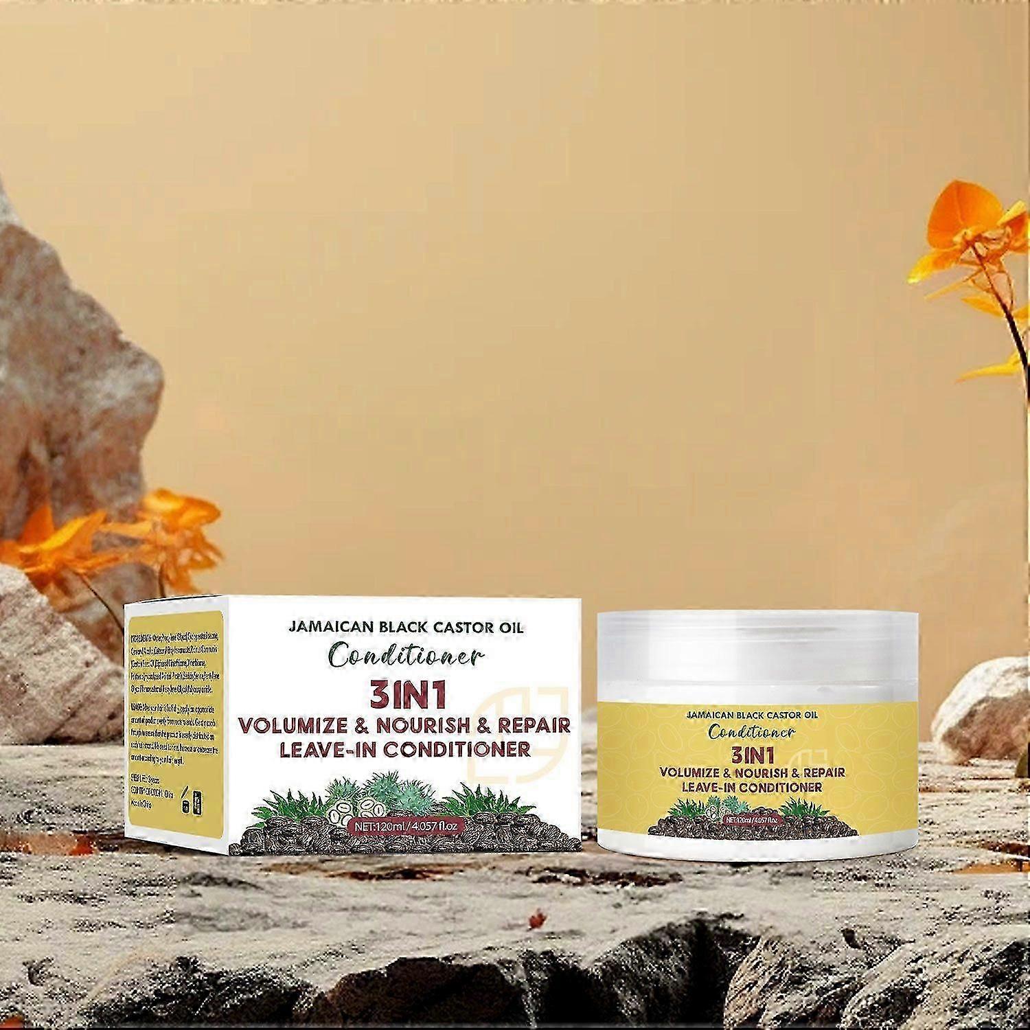 100% Pure Jamaican Black Castor Oil Leave-In Conditioner For Damaged Hair and To Soften Detangle Hair