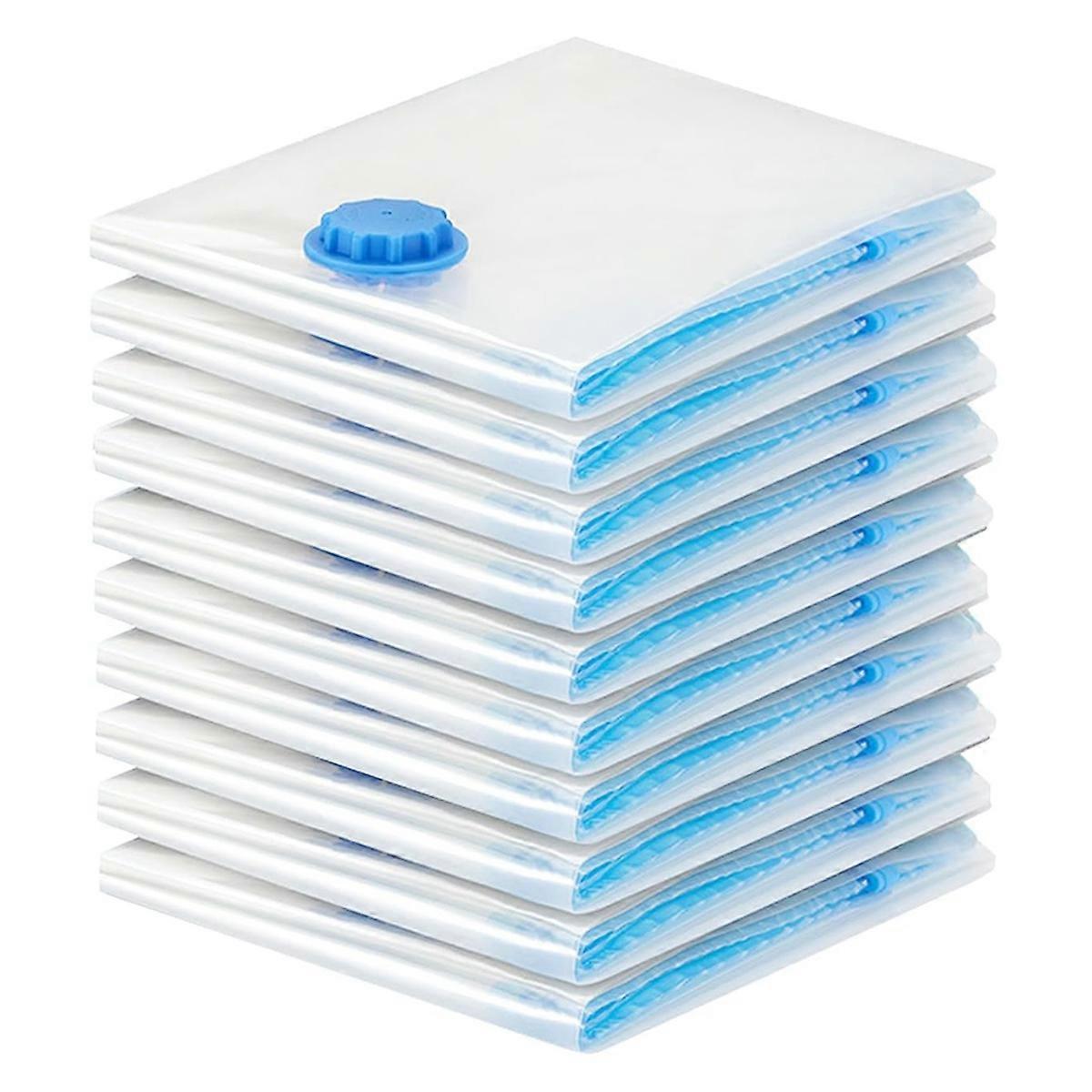 Vacuum Bags for Clothes - Pack of 10 40 X 30 cm Reusable Storage Bags Vacuum Bags with Seal and Spac