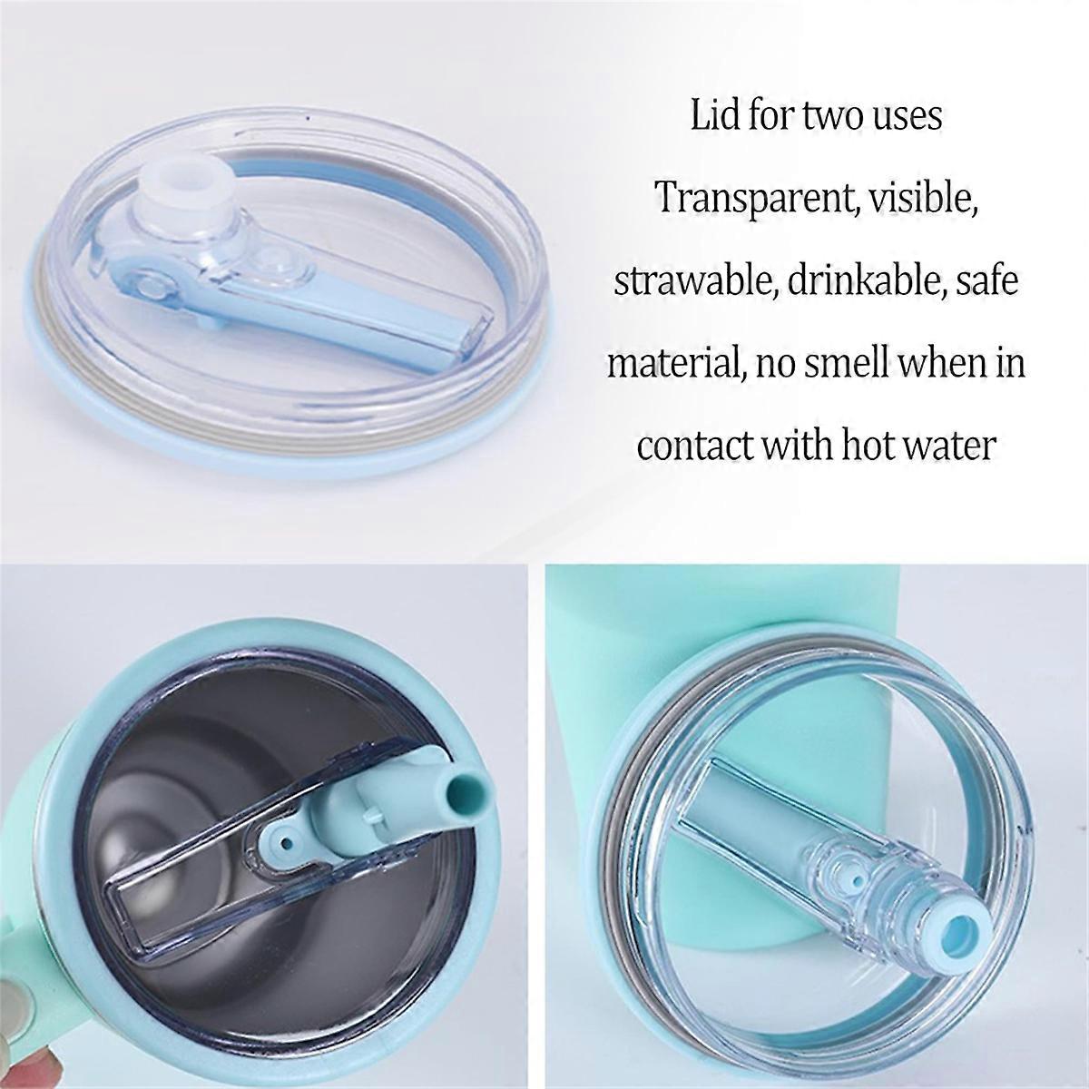 40oz Replaceble Tumbler Flip Straw Lid for Quencher A