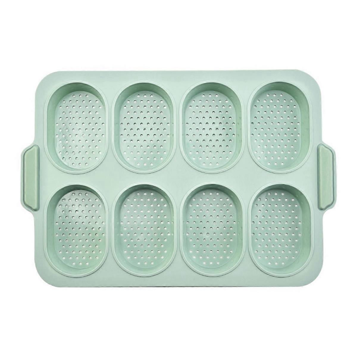 Silicone Mold Baking Nonstick Cake Mold,8-Grid Open Hole Cake Mold