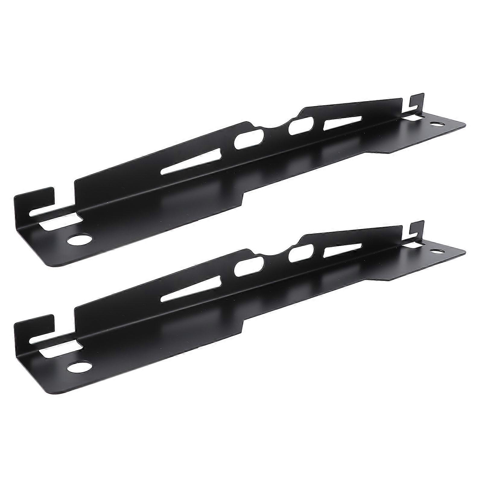 2Pcs Wheel Alignment Tools Heavy Duty Automotive Hub Alloy Steel Toe Plates for Vehicles Tire Repair Black