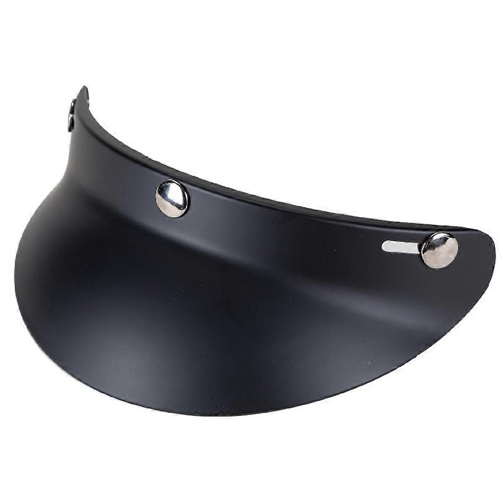 3/4 Open Face Helmet Visor for Sun Shade Protector for 3-snap Retro Motorcycle Helmet Accessories Dumb black
