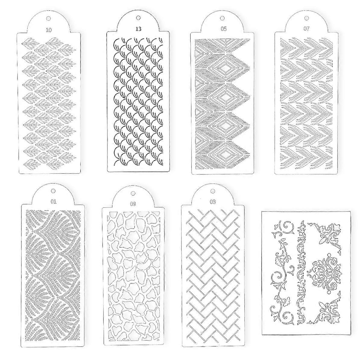 Border Template Flower template Cake decoration template Reusable DIY art and craft template