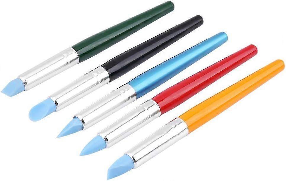 Silicone Color Clay Sculpting Tools - 5pcs for Clay Pottery Sculpting Polymer Modeling