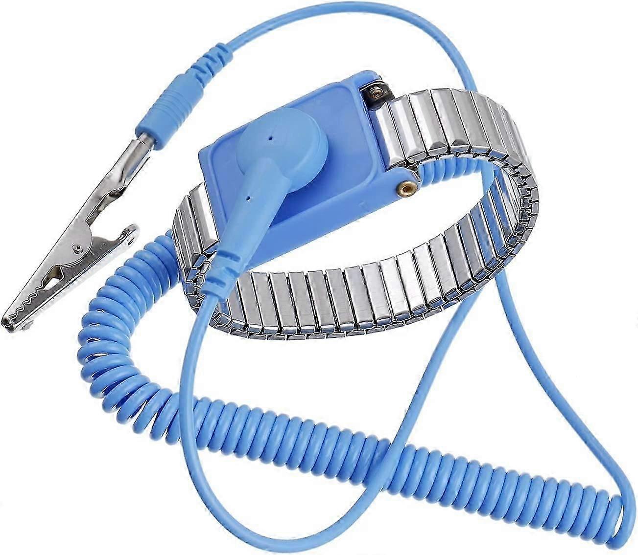 Reusable wired anti-static wrist strap, quick-carry alligator clip to dissipate electricity, grounding solution for sensitive electronic equipment