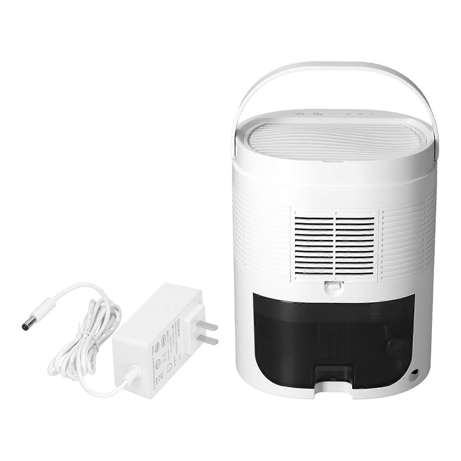 Deumidificatore portatile di grande capacità da 1 litro Mini deumidificatore a temporizzazione bianco con maniglia a scomparsa 100-240V