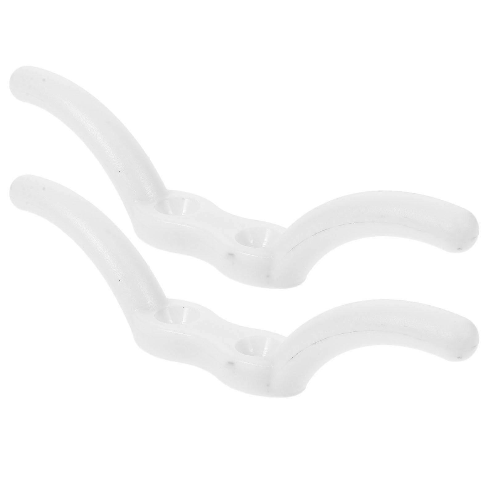 2Pcs Flag Pole Mounting Cleat Hook Adjustable Flag Pole Cleat Flag Pole Cleat Hook Base