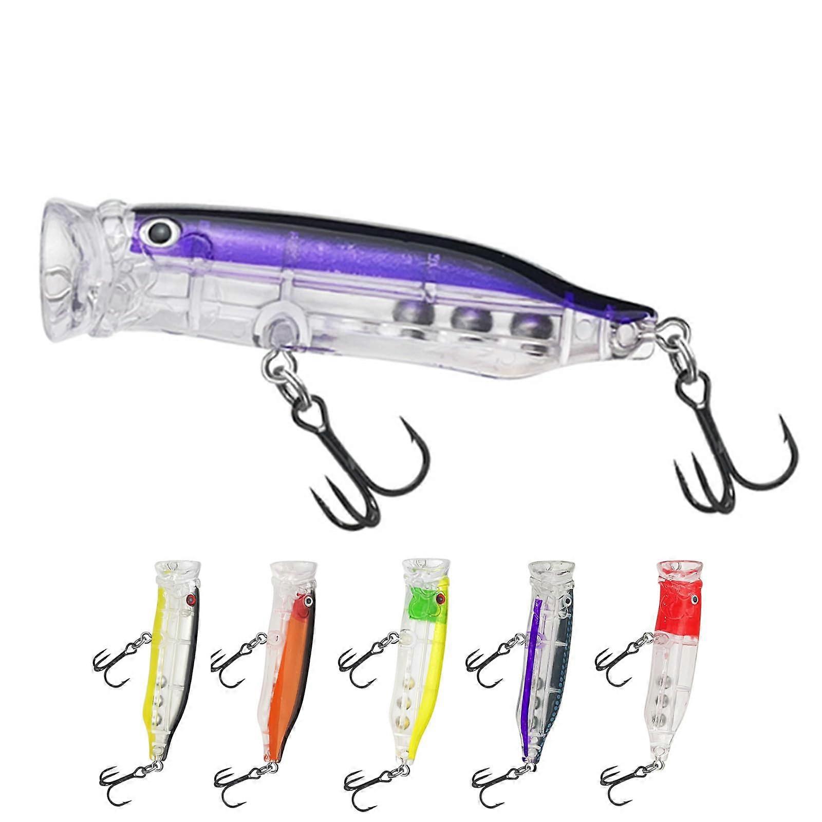 Topwater Fishing Lures GT Popper Lures Saltwater Popper Lures Floating Fishing Lures Tuna Popper Lures for Striper Pike Salmon Lures Bass