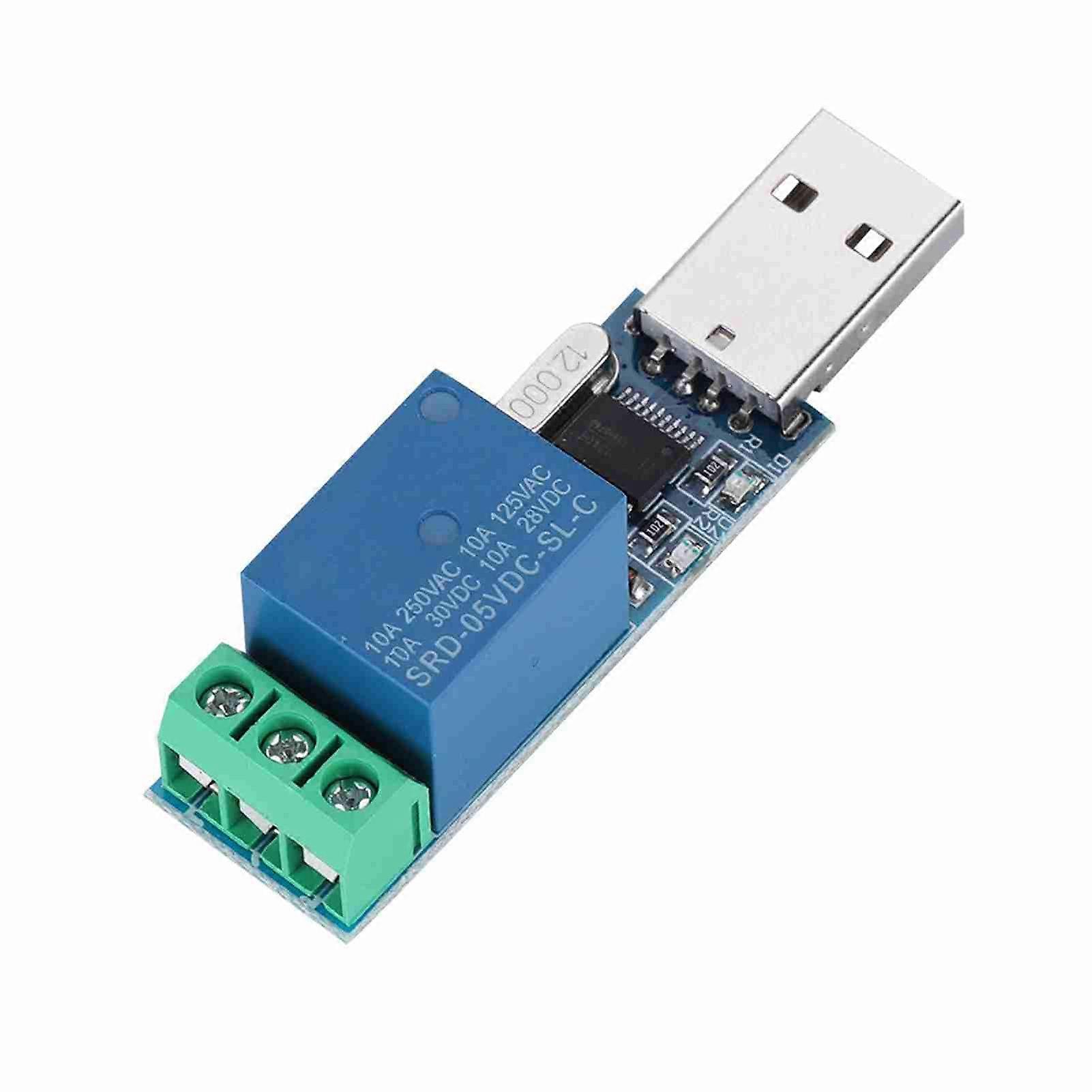 LCUS-1 USB Relay Module Intelligent USB Switch Control 5V 10A Microcontroller CH340 LED