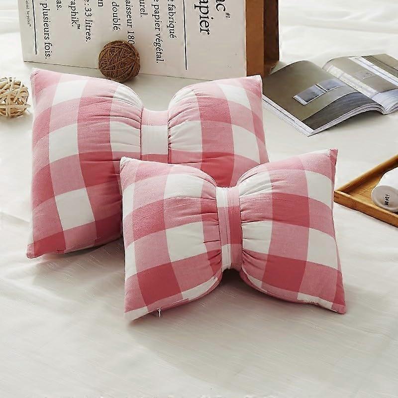 Sagittarius Pompom Pillows, Soft Cotton Decorative Bidirectional Cushion for Bed, Sofa, Office - Pink Belt Design
