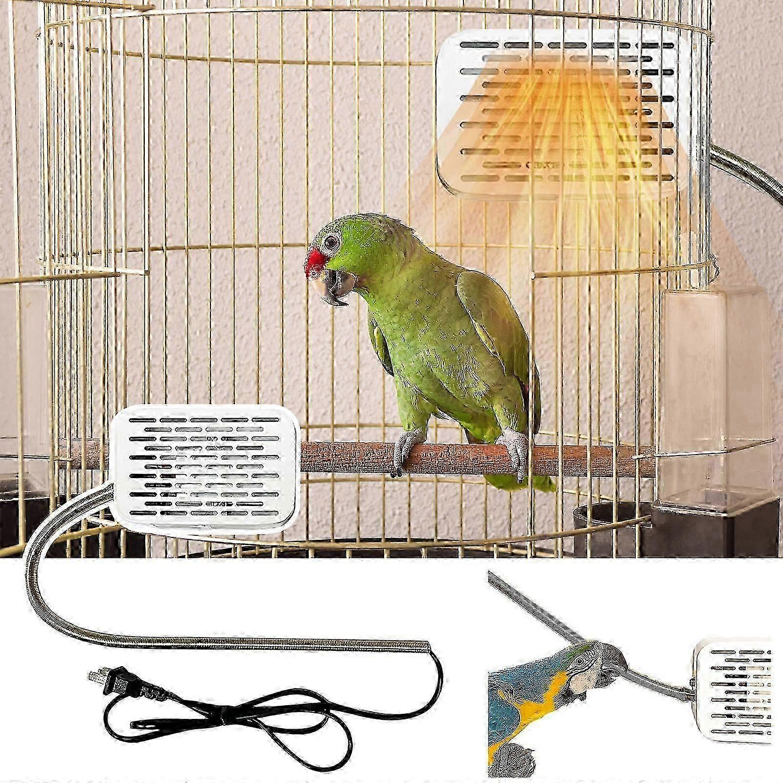 Lampe d’isolation mate spéciale pour perroquets, lampe d’isolation thermique noire oiseau, chauffage à température variable, artefact d’hiver