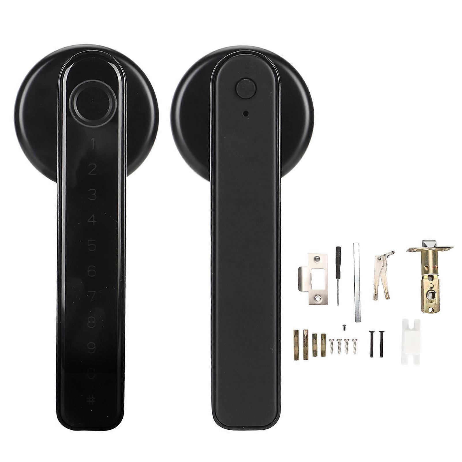 4 in 1 Smart Door Lock, Fingerprint, Bluetooth, App, Password & Backup Mechanical Keys, Biometric Smart Door Entry Lock