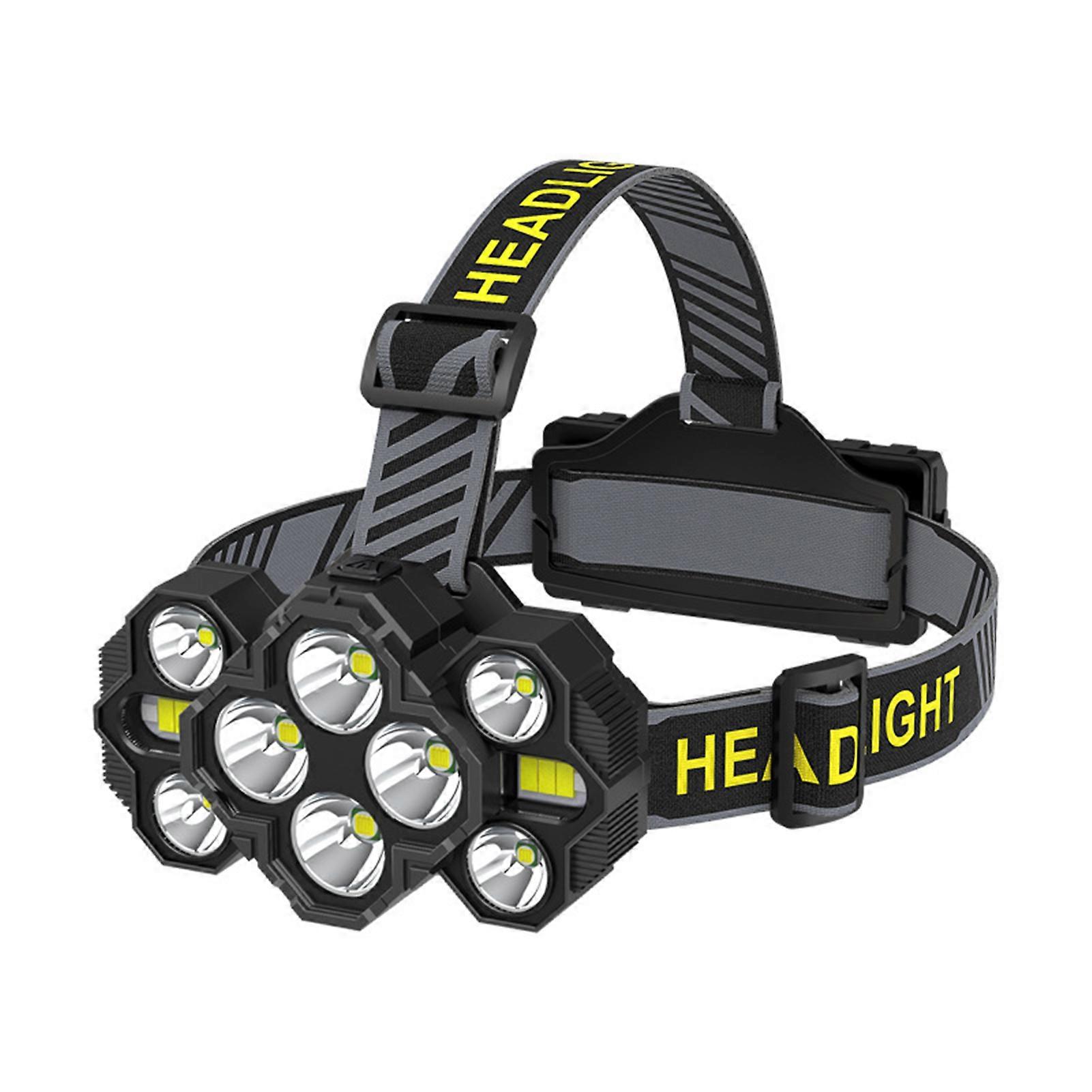 LED Rechargeable Headlamp Long Lasting Lamp with Power Display