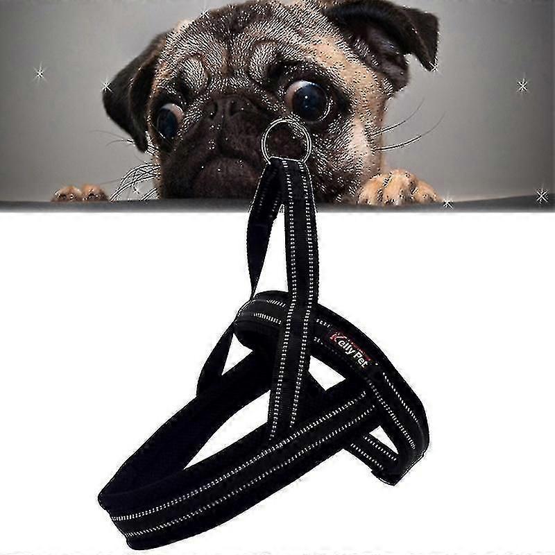 Dogs Reflective Traction Safety Polyester Chest Harness Lead Leash