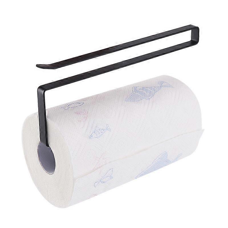 Küchenpapierrollen, kein Bohren erforderlich, 2er-Pack, schwarz robust und langlebig, platzsparend