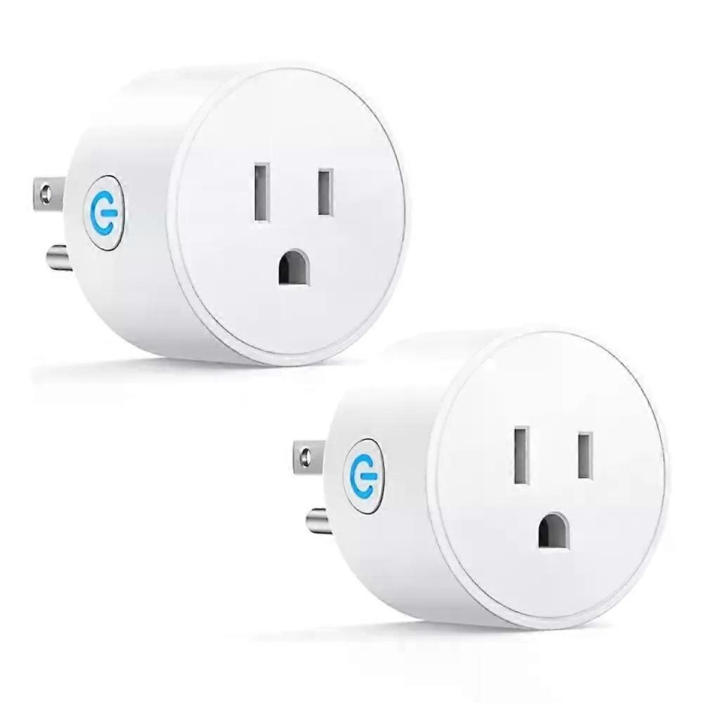 Voice-Controlled Smart Plug Sockets for Home Automation Systems, Compatible with Various Virtual Assistants, 2-Pack