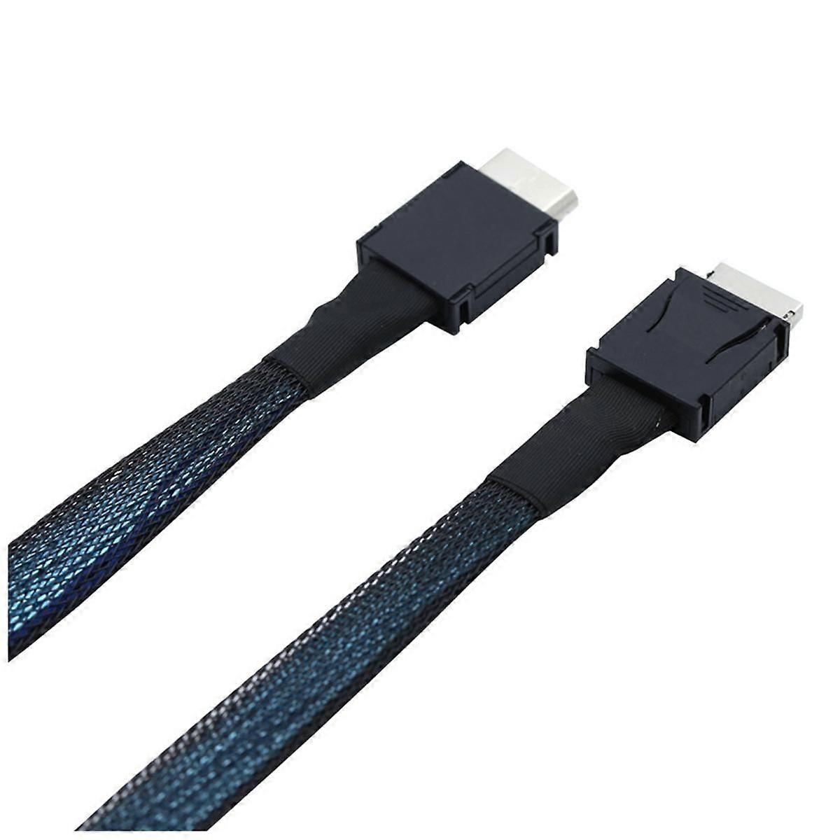 PCIE Oculink SFF 8611 4I to MINI SAS SFF-8611 4I Server Super Speed Cable Data Extension Cable Data Transfer Line 1m