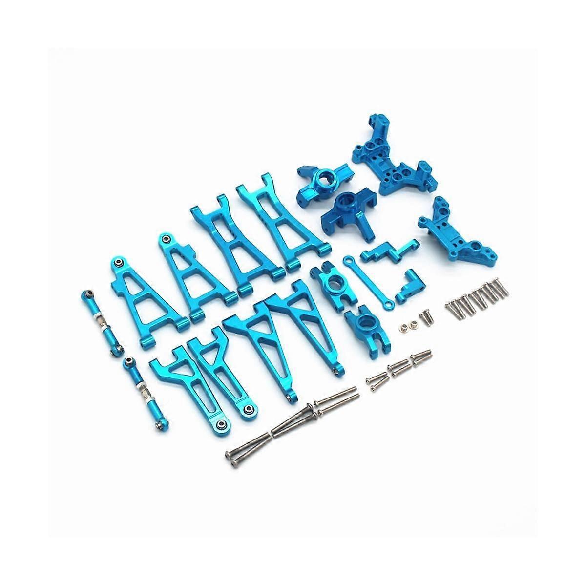 Metal Suspension Arm Steering Block Set for Go 16207 16208 16209 16210 H16 1/16 RC Car Upgrade Parts Kit,2