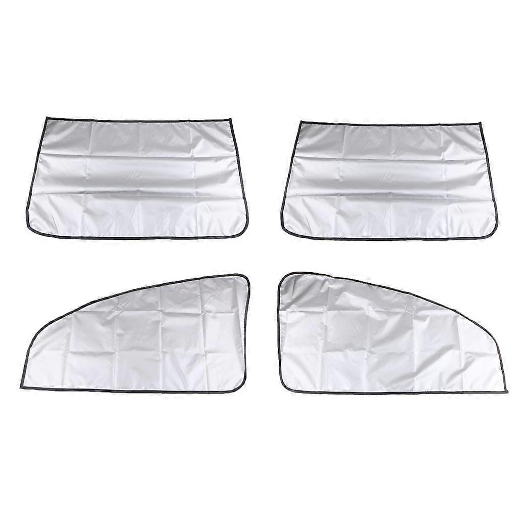 2X Magnetic Sunshade Shield Protector Curtains for Car Oblique Side Windows