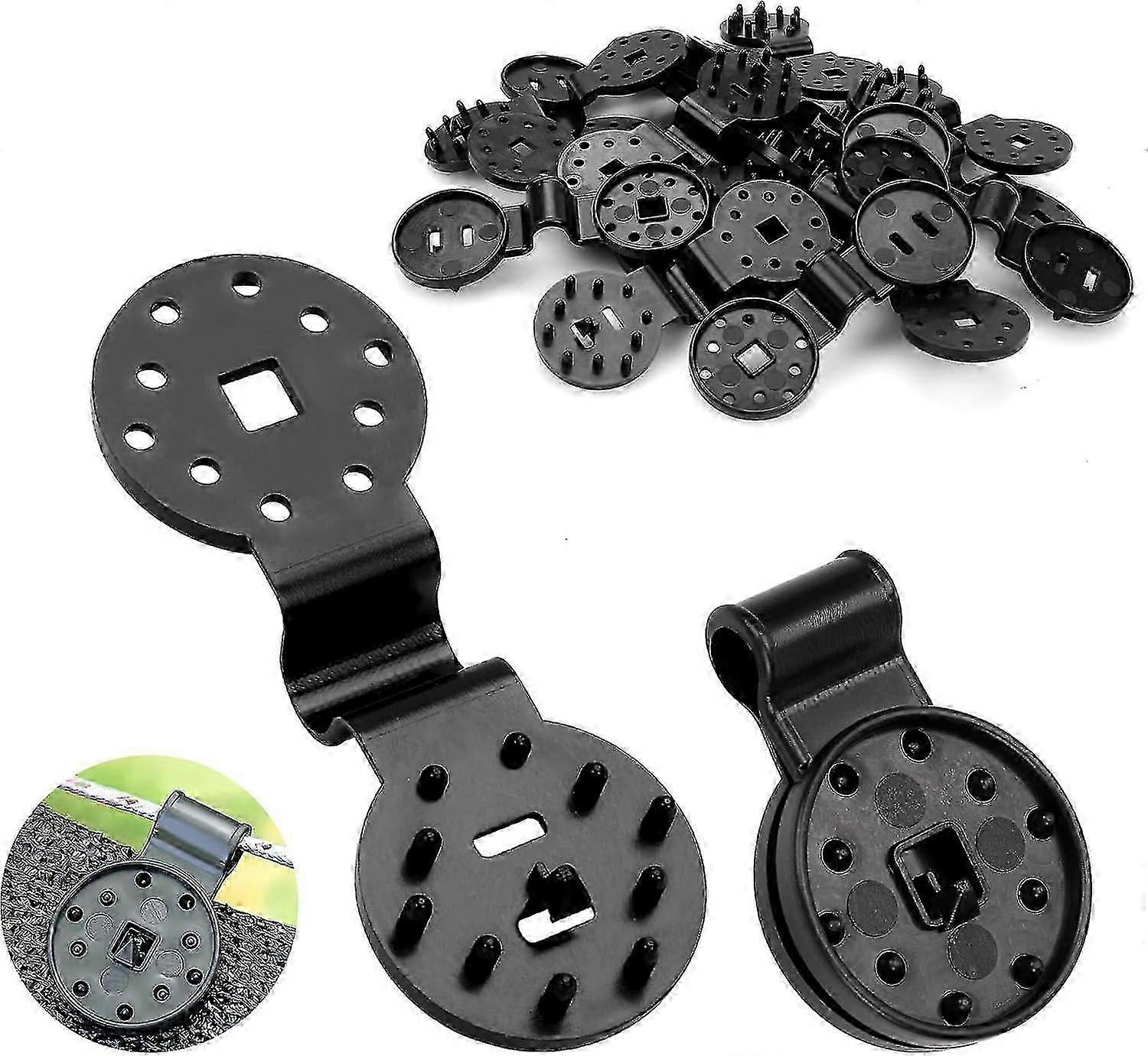 100pcs Shade Cloth Clips, Heavy Duty Locking Clip Retention Clips for Shade Net Sun Gardening, Reusable Plastic Black Clip Anti-Bird Netting