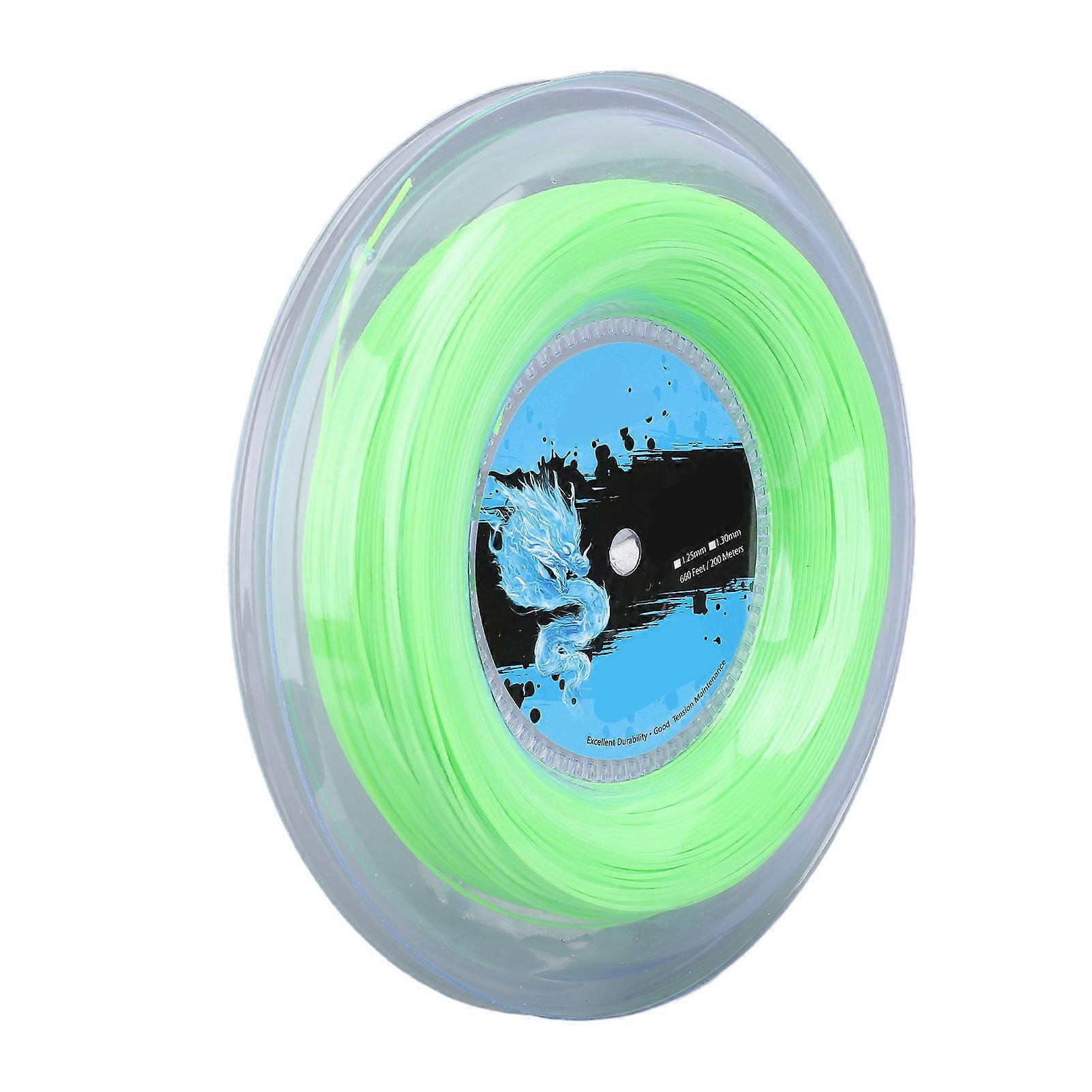 Polyester Tennis String 200m Reel 1.3mm Fluorescent Green
