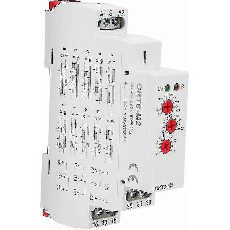 GRT8-M2 AC 220V 10 Function Multifunction Timer Relay for DIN Rail Mounting