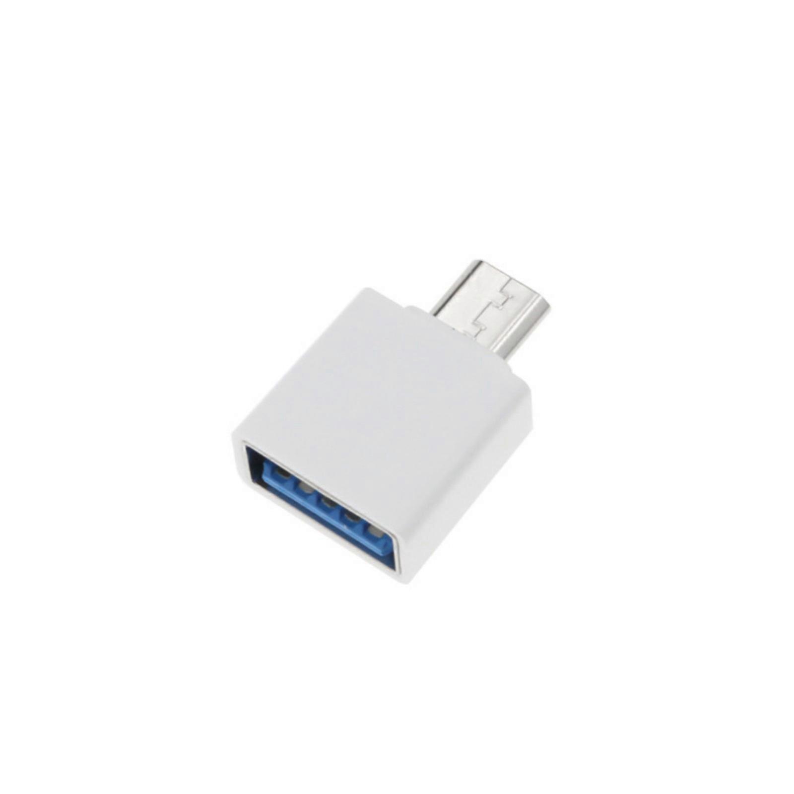 High Speed USB to Type C Adapter Converter Suitable for Enabling OTG Phones Tablets Seamlessly Connection Quick Charging  White