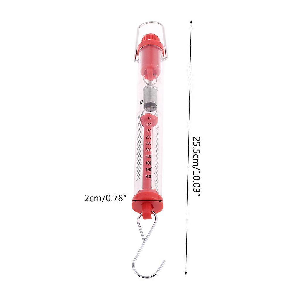 Newton Force Meter Spring Scale 5N 500g Dual Scale Märkt Balans Dynamometer