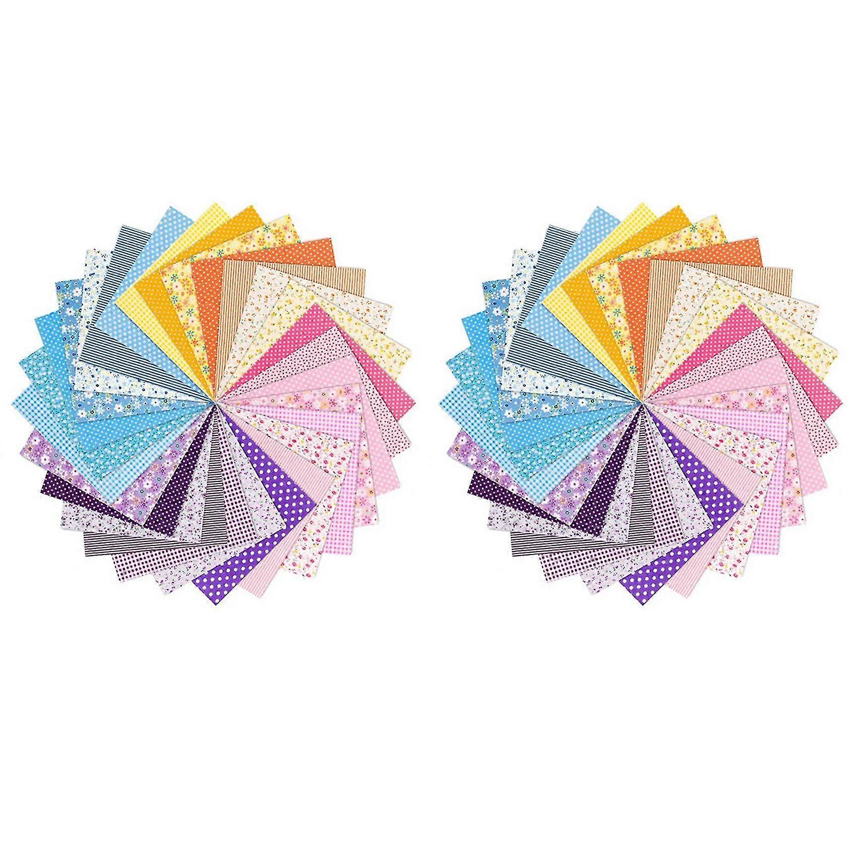 28pcs Squares Cotton Bundle Patchwork For Diy Art Craft Sewing