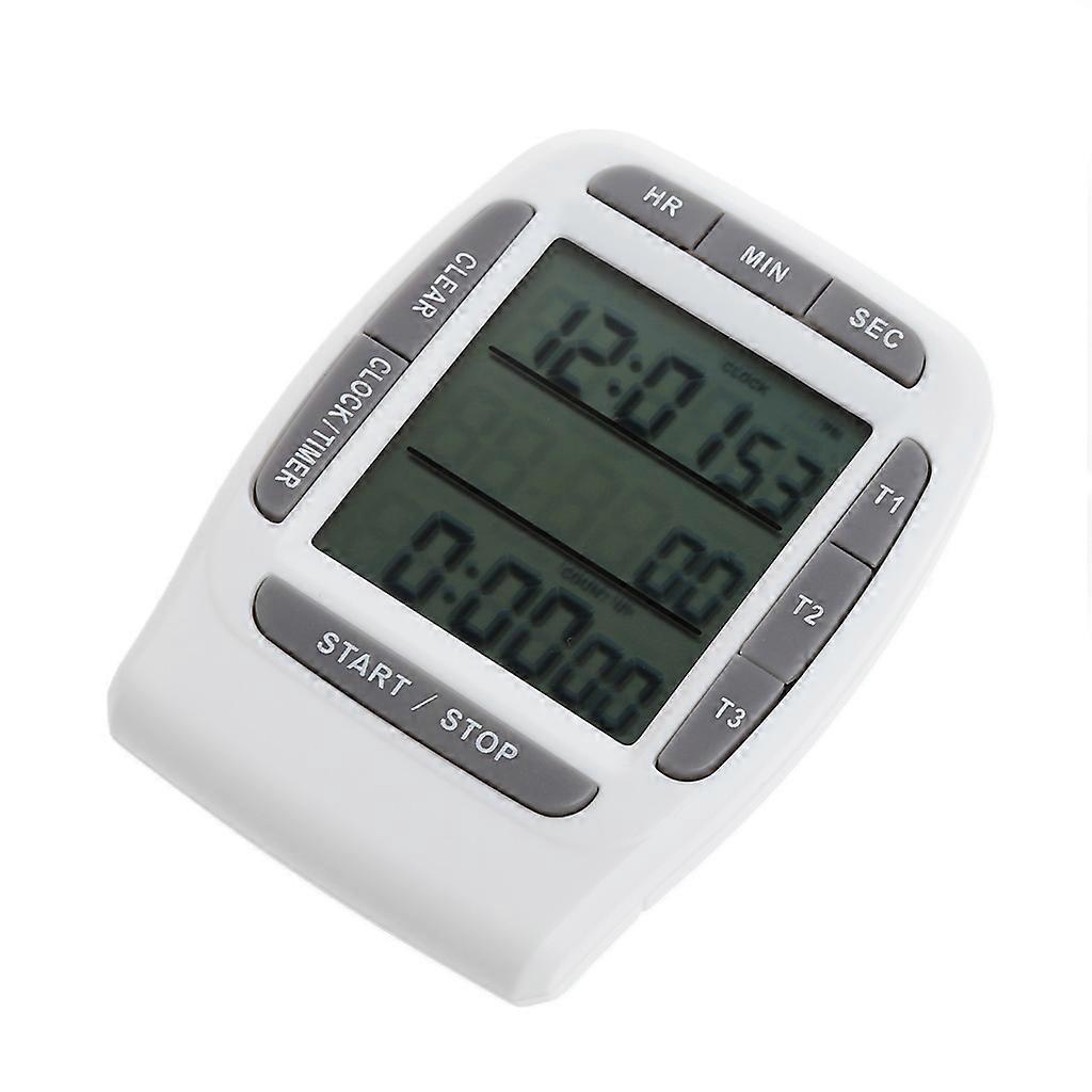 Digital Lcd Multi-channel Timer Countdown Laboratory 3 Channel Cronometre 99 ore