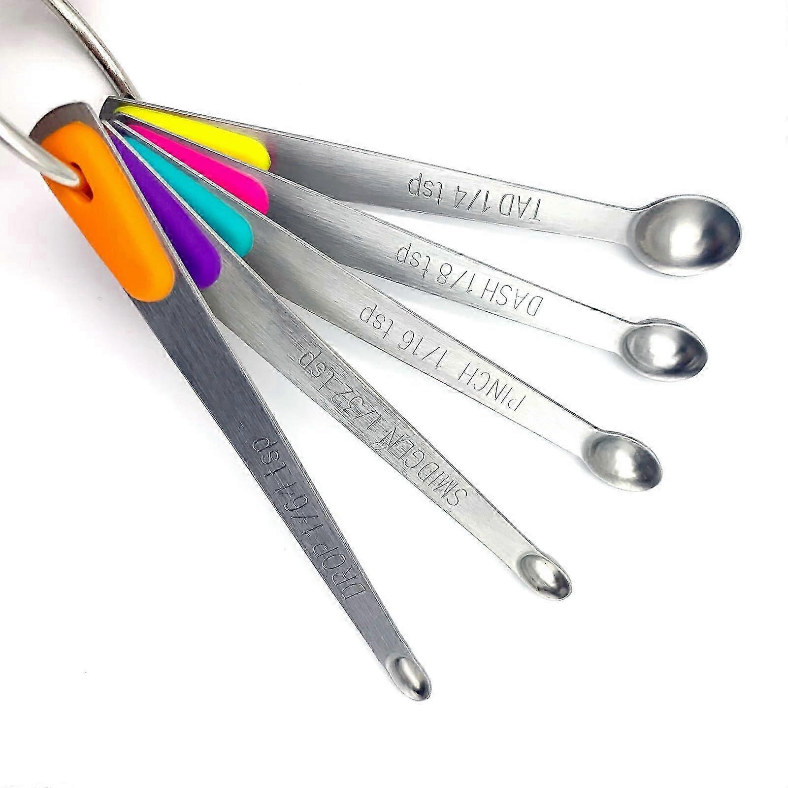 5-Piece Mini Stainless Steel Measuring Spoons for Kitchen