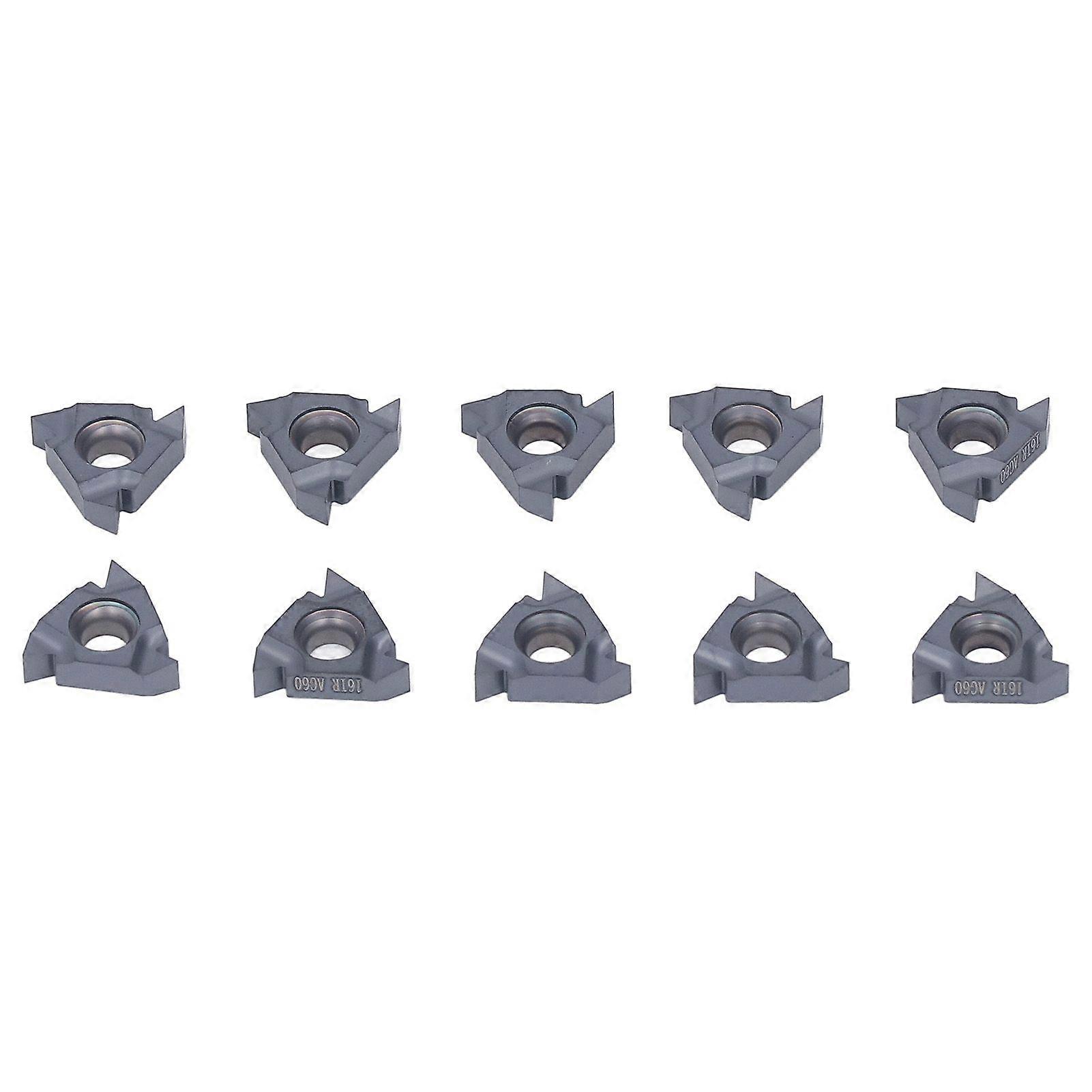 High quality  10pcs 16NR AG60 EM598 External thread insert (steel processing)