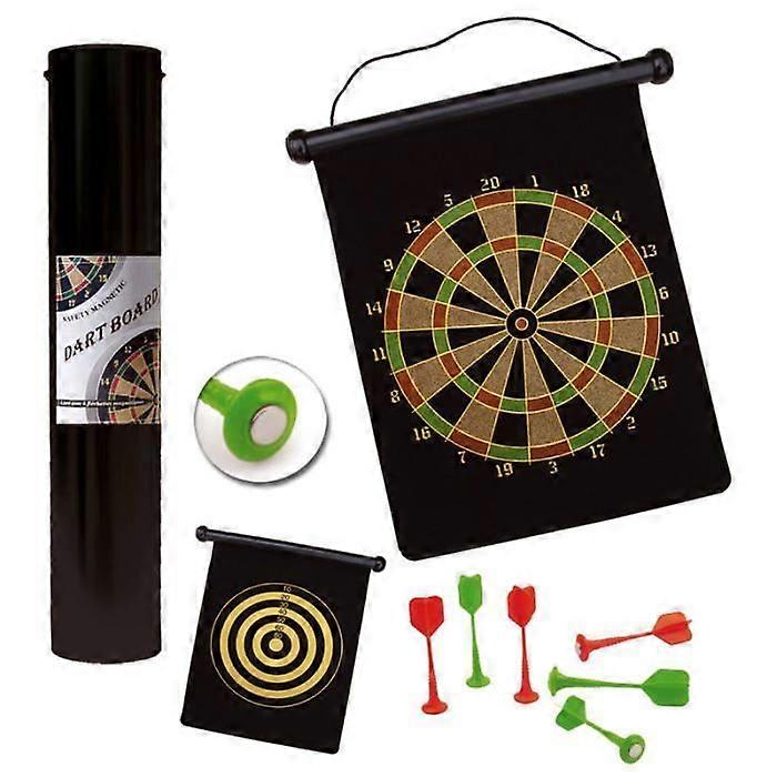 Magnetic Dartboard Set, Velvet Target and 6 Darts