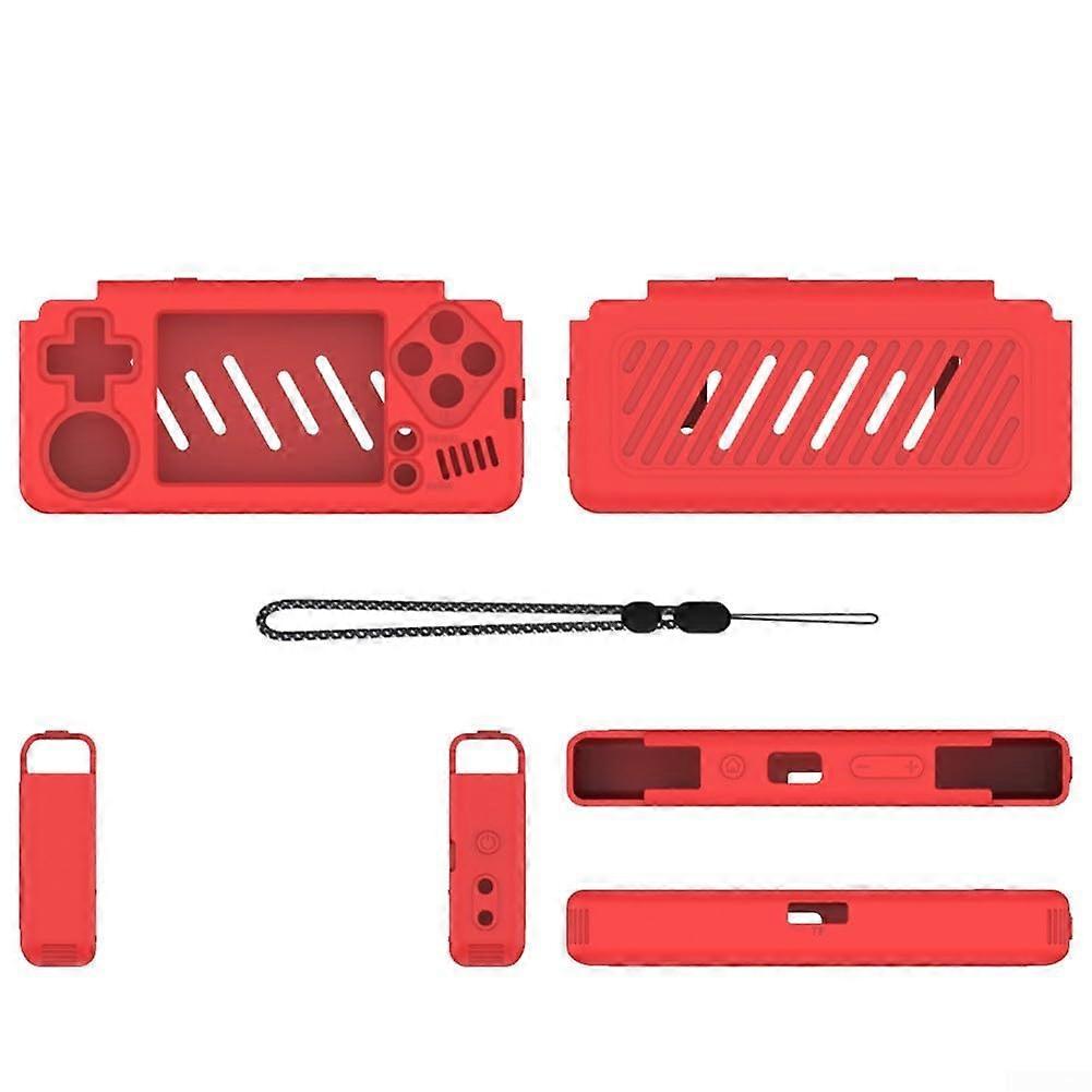 Scratch-Resistant Silicone Protector Film for Miyoo A30 - Red, Durable, Compatible, High-Quality Screen Guard