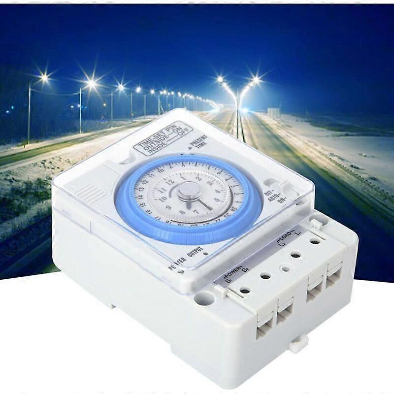 Analog Clock Mechanical Timer Switch for 24 Hour System Automation
