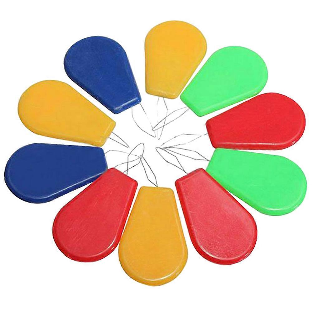 10PCS Gourd Shaped Plastic Needle Threaders Seam Rippers Hoodie String Threader