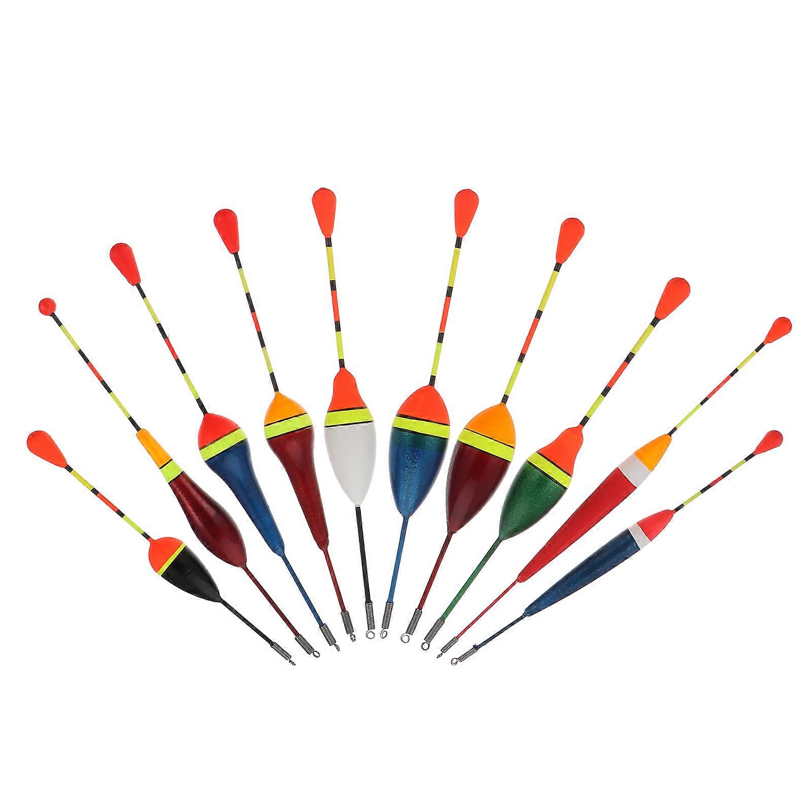 Fishing Floats Set Durable Buoy Bobbers with High Visibility Fluorescent Design for Sea Fishing Anglers, Mixed Assortment