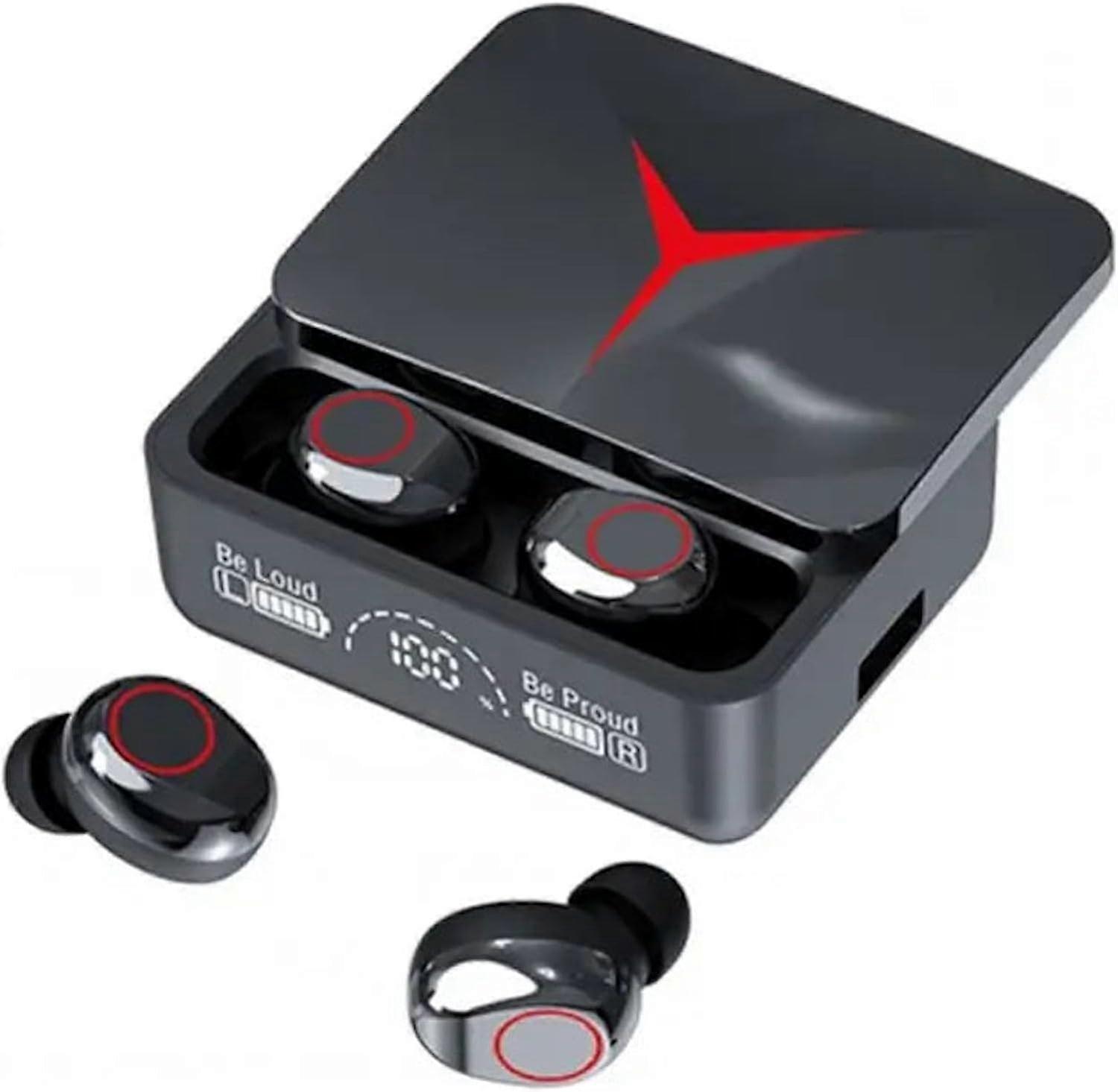 Wireless earphones for esports games in the ear, high battery and long battery life, Bluetooth earplugs with LED battery display, suitable for laptop