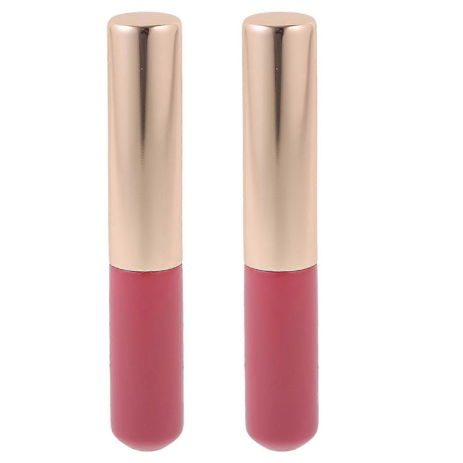 2pcs Lipstick Applicators Silicone Lip Makeup Brushes Reusable Lip Brushes