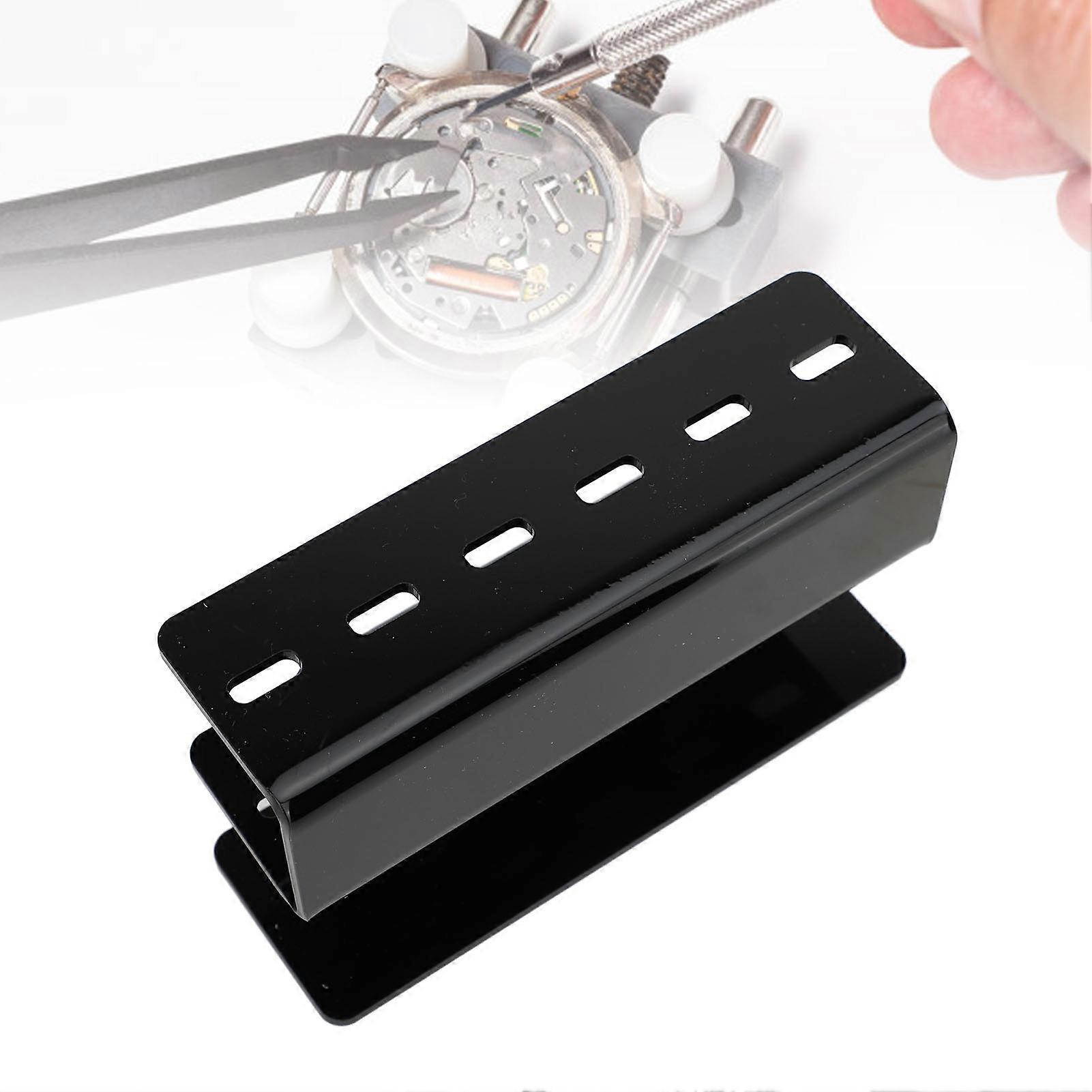 8 hulls akryl pinsett holder øyenvippe forlengelse pinsett stativ for salong display oppbevaring svart 