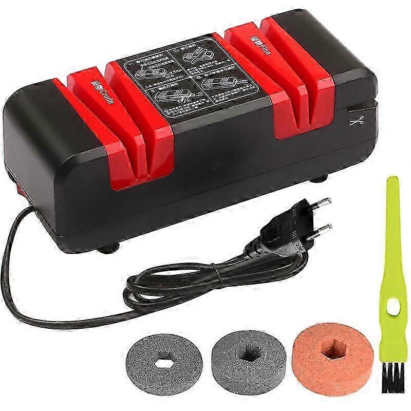 Chef's First Choice Professional Electric Knife Sharpener, Multifunctional Automatic Cutting Sharpener with Dual Sharpening System, Quick Knife