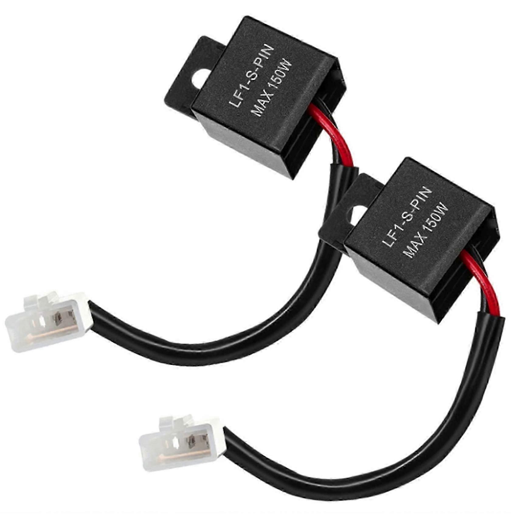 12A 2-Pin LED Flasher Relay Universal Fit for Motorcycle Turn Signal Indicator Blinker