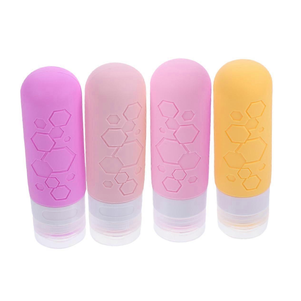 Silicone Travel Bottles Empty Shampoo Lotion Containers Refillable Leakproof Compact for Travel Ref: 1392