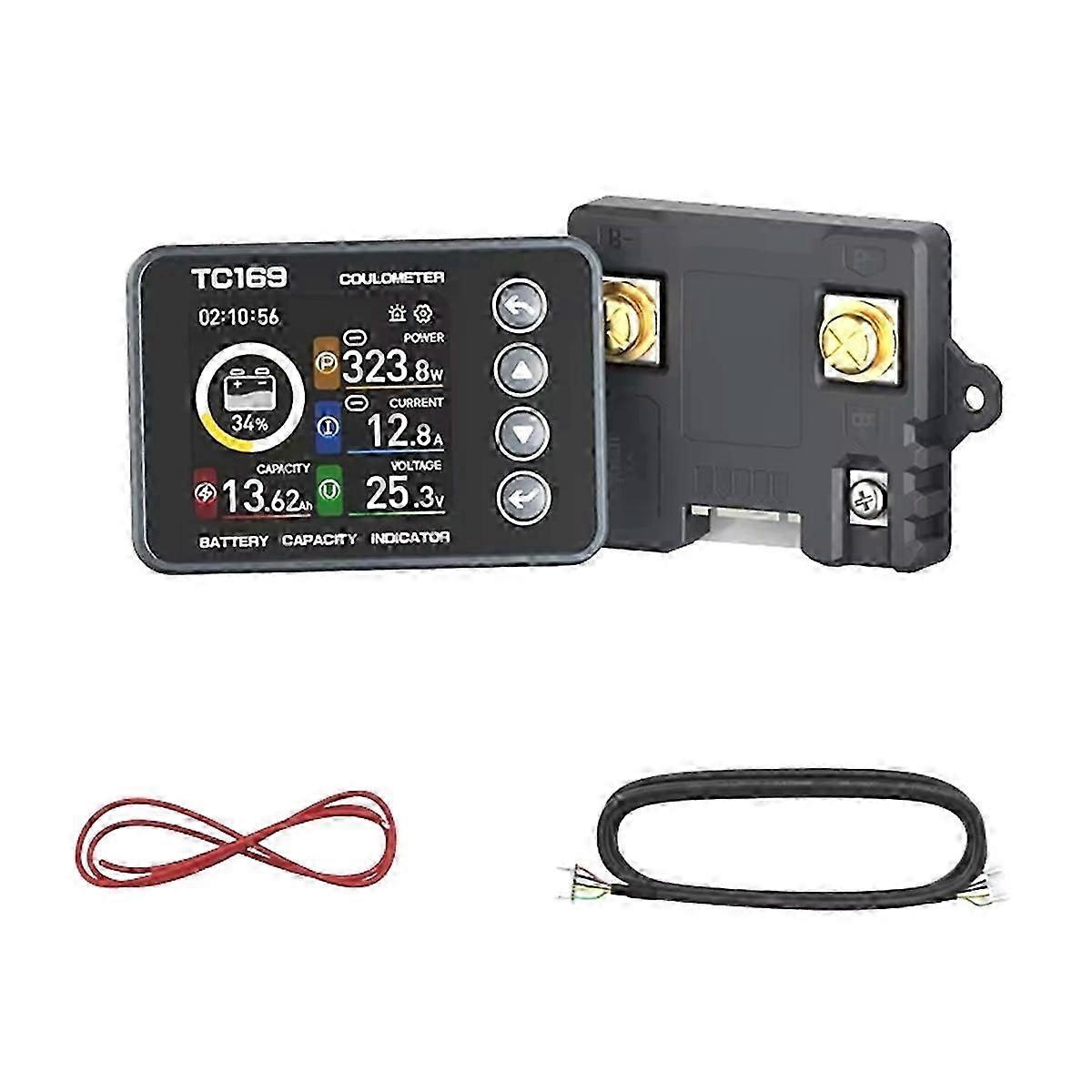 CS50-75A Color Screen Curon Electric Calculator with Battery Power Display, Iron Clear Bundle for Europe