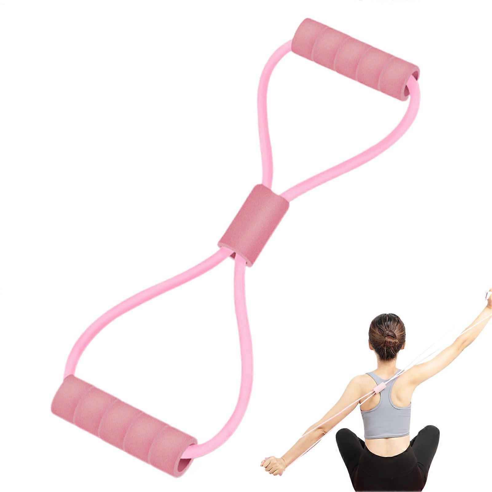 Resistance Bands For Training Pink Non-Slip Tear Resistant Stretch Bands For Adults Beginners Enthusiasts Professionals