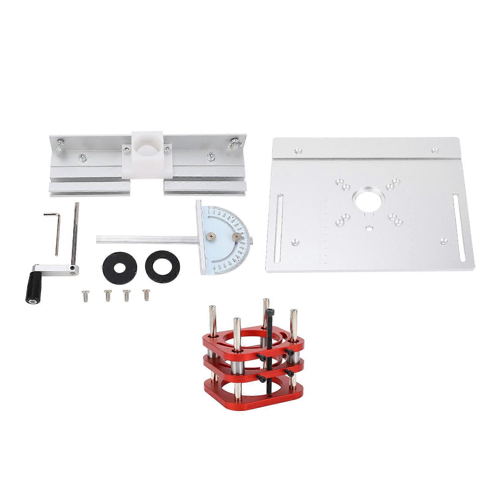 Router Table Lift System, 51mm Lifting Stroke, Manual Router Lift Kit for Engraving, Grooving, Trimming, Chamfering