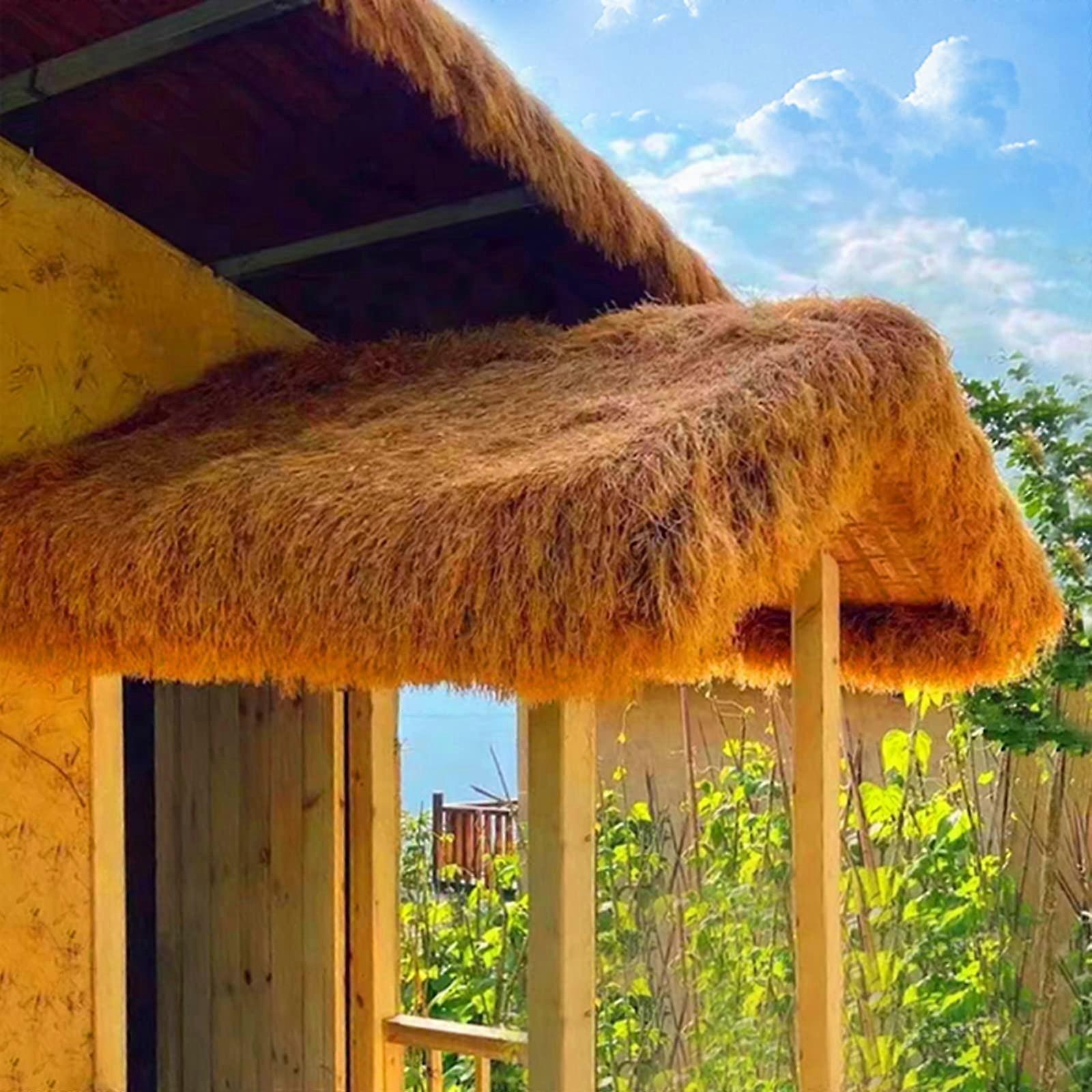 Artificial straw roof covering for pavilion, sun protection, premium quality (1x9.5m) Ref: 9872