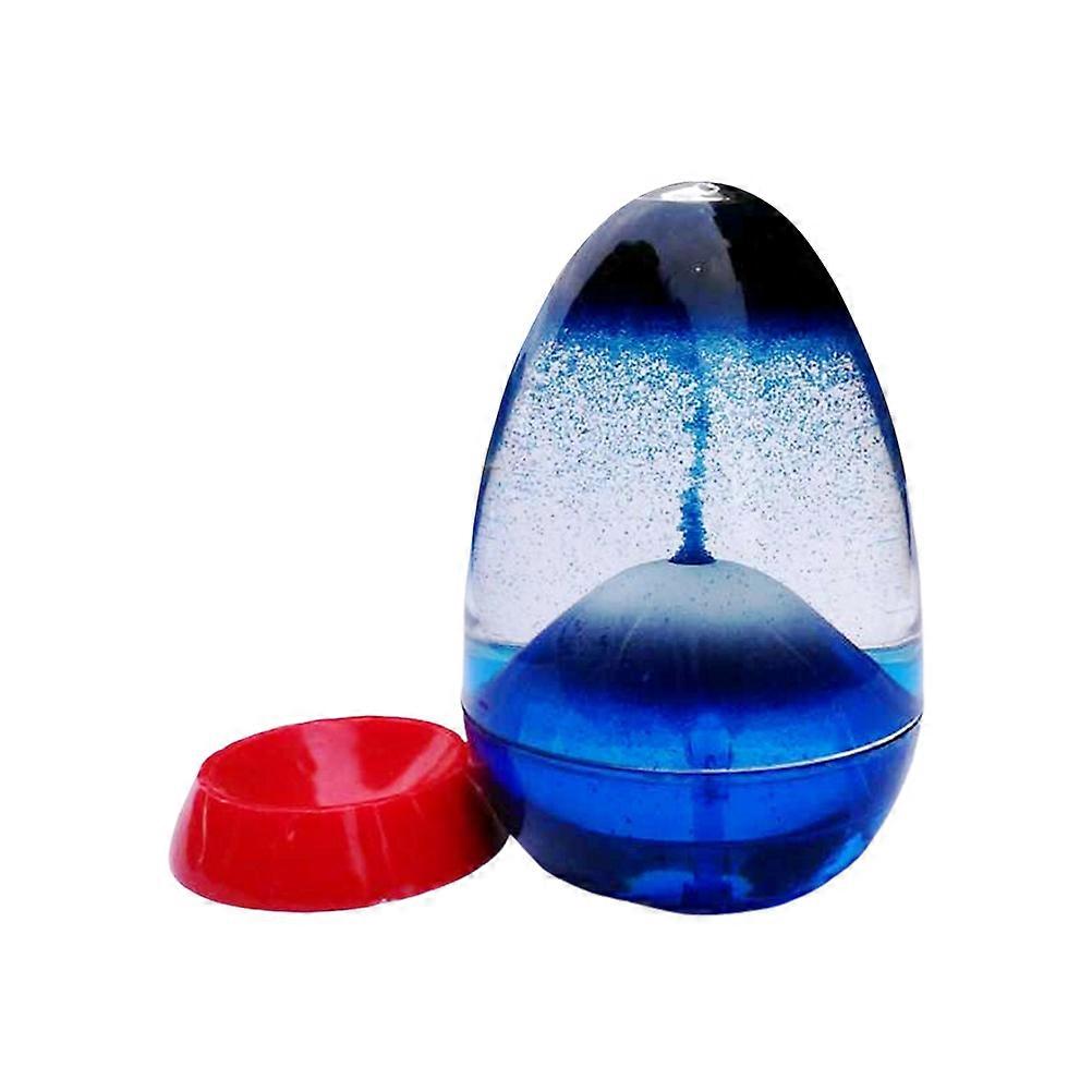 Living Room Decor Creative Desktop Decoration Floating Sand Hourglass Ornament Blue Resin 1Pcs