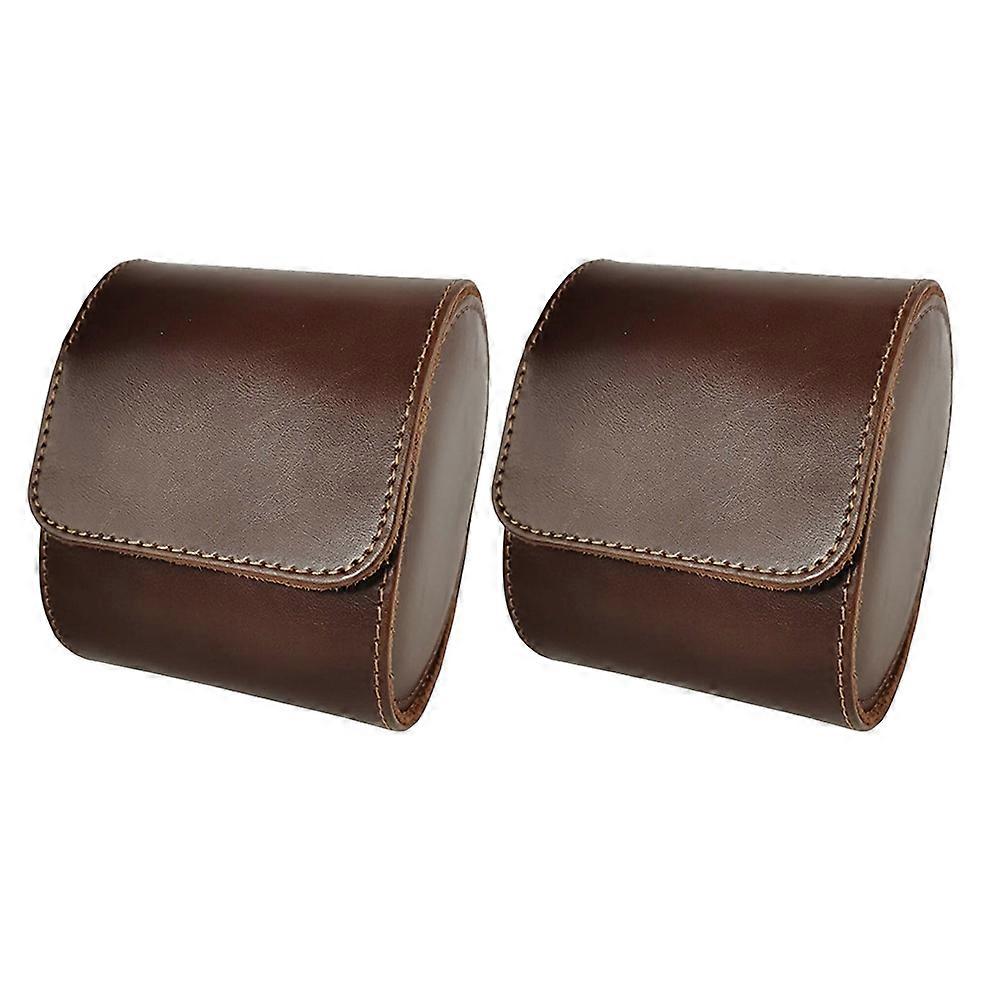 Travelling Watch Box Rectangular Elegant Simple Men Women Outdoor Travel Personal Use present Packaging 2Pack